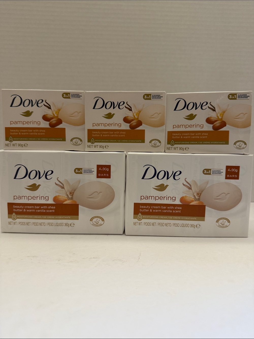 Dove 2 - Pampering Beauty Cream Bars with Shea Butter & Warm Vanilla